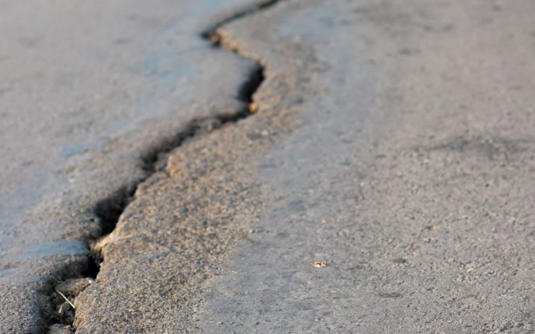 strada rovinata dal terremoto